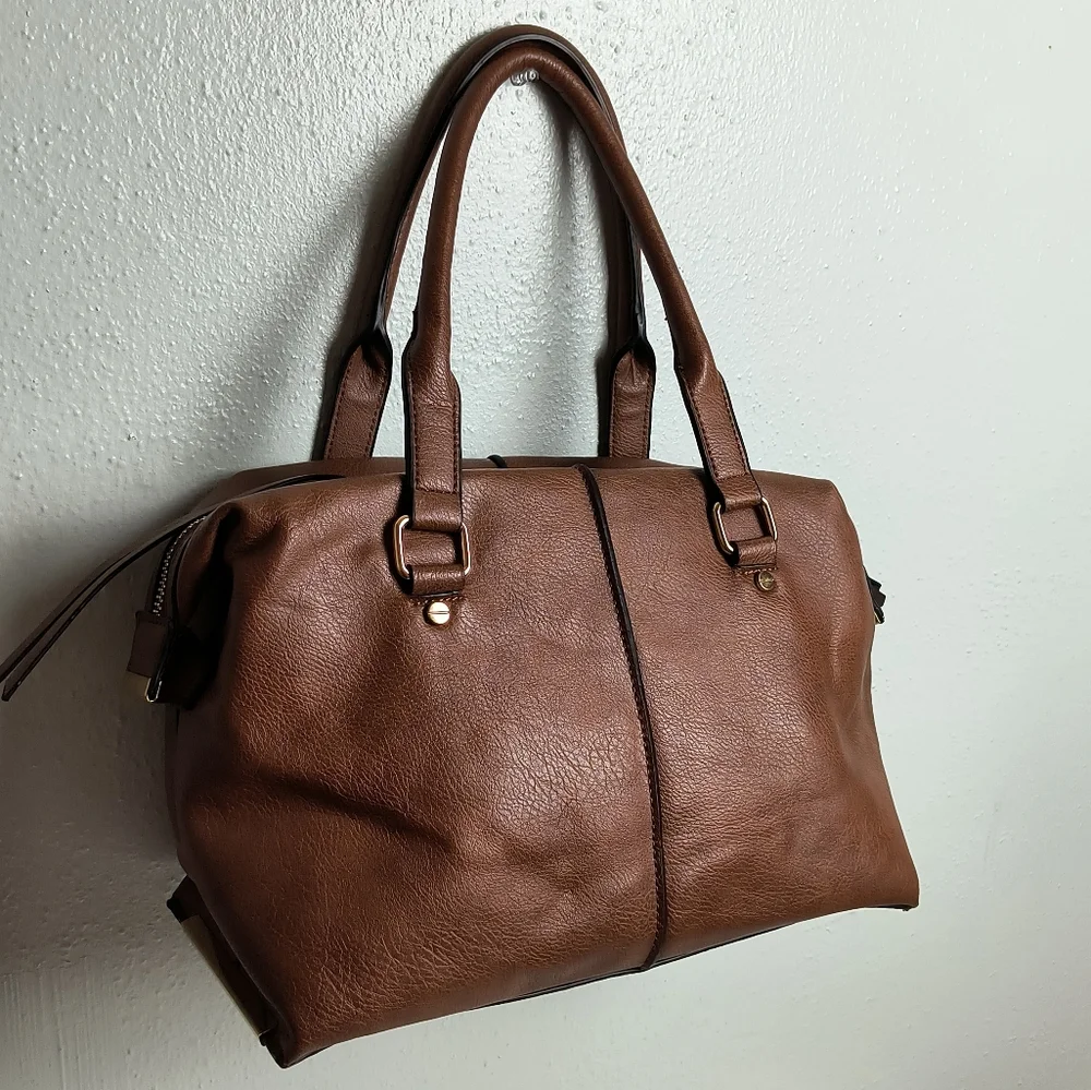 Aldo Brown Satchel Handbags Vintage Style